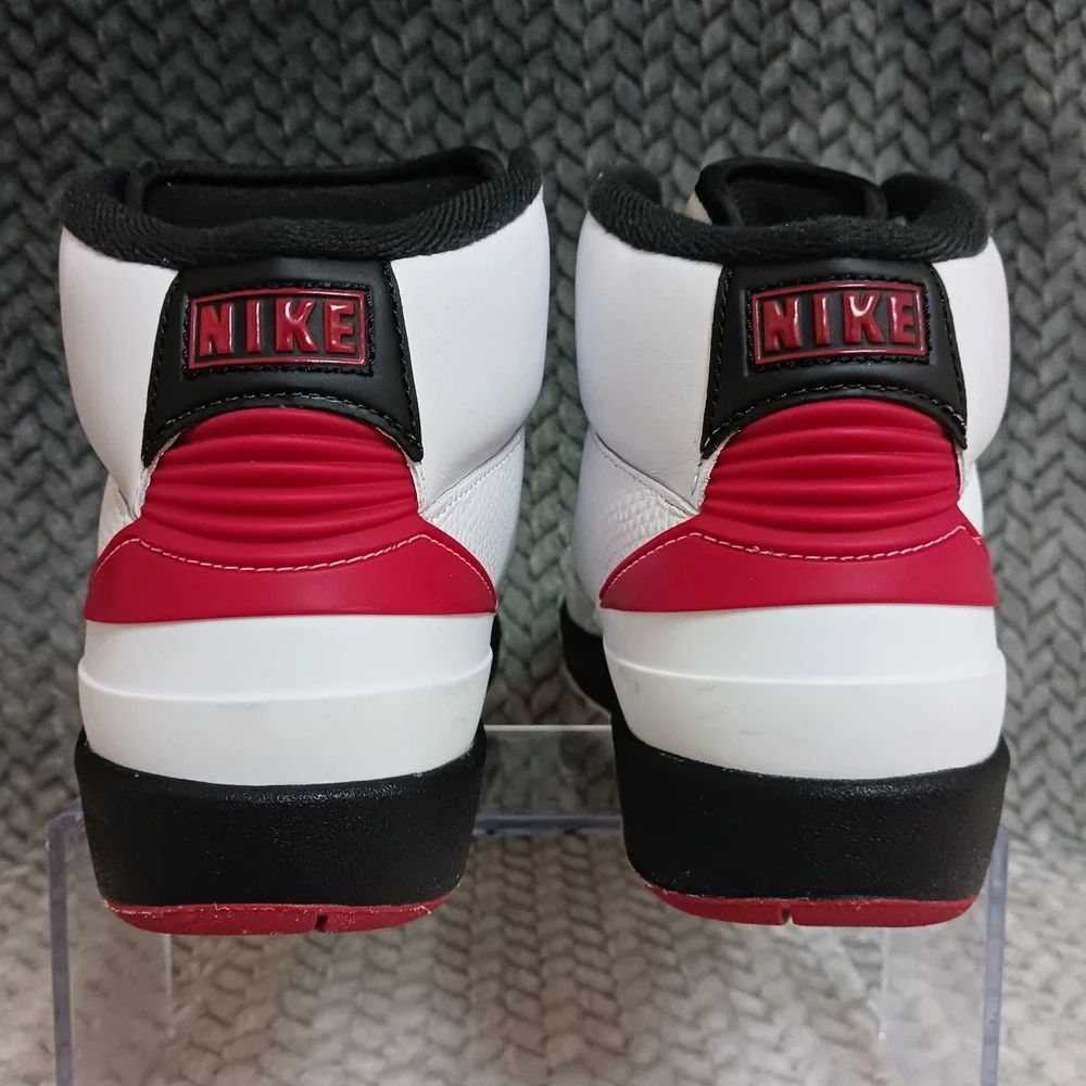 Air Jordan 2 Retro Mid Chicago GS Youth Basketball Sneakers Shoes Size 5.5Y